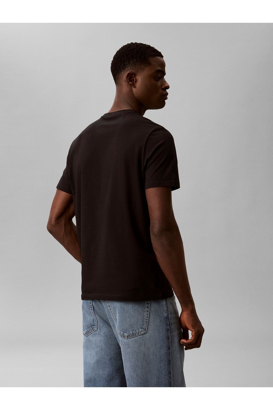Calvin Klein Calvin Klein Men's Ss Puff Standard Graphic Tee Black - 4