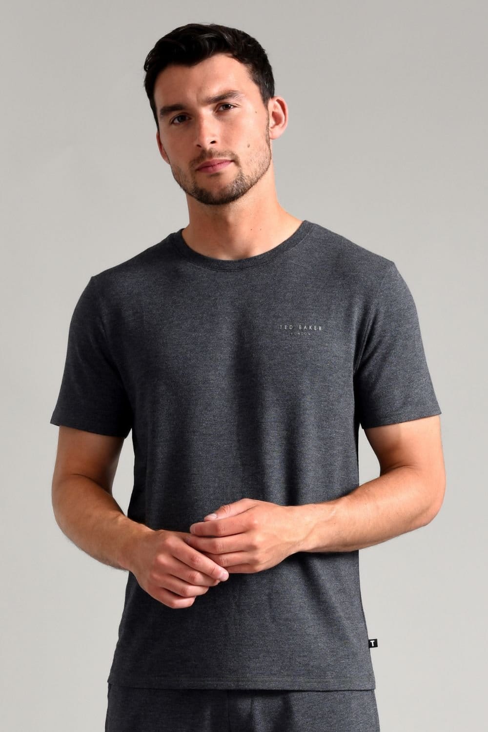 Ted Baker Ted Baker Men's Short Sleeve Luxury Pyjama Top Loungewear T-Shirt in Grey - 4