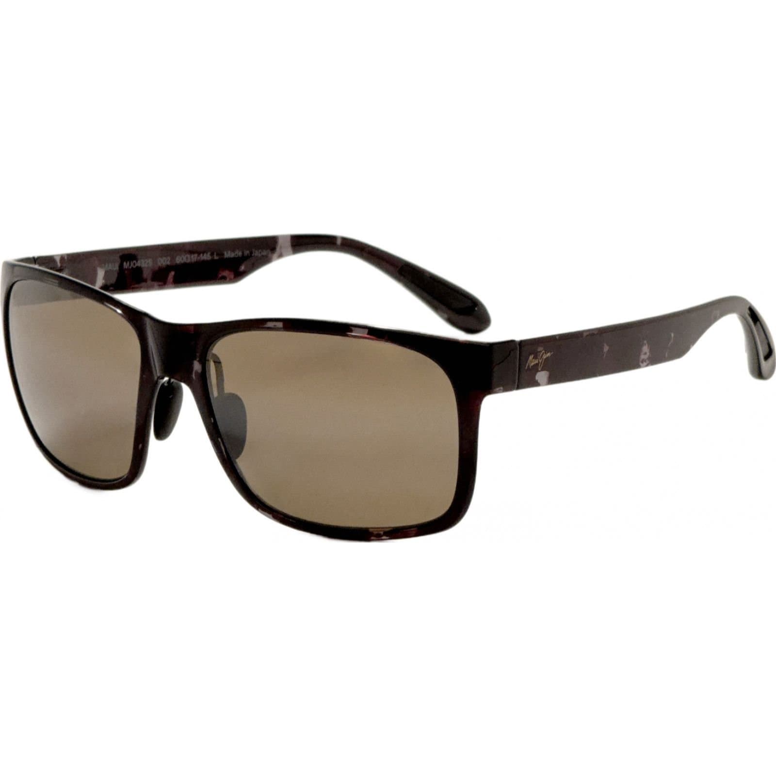 Maui Jim Maui Jim Men's MJ0432S-002 Red Sands Square/Rectangle Sunglasses in Brown