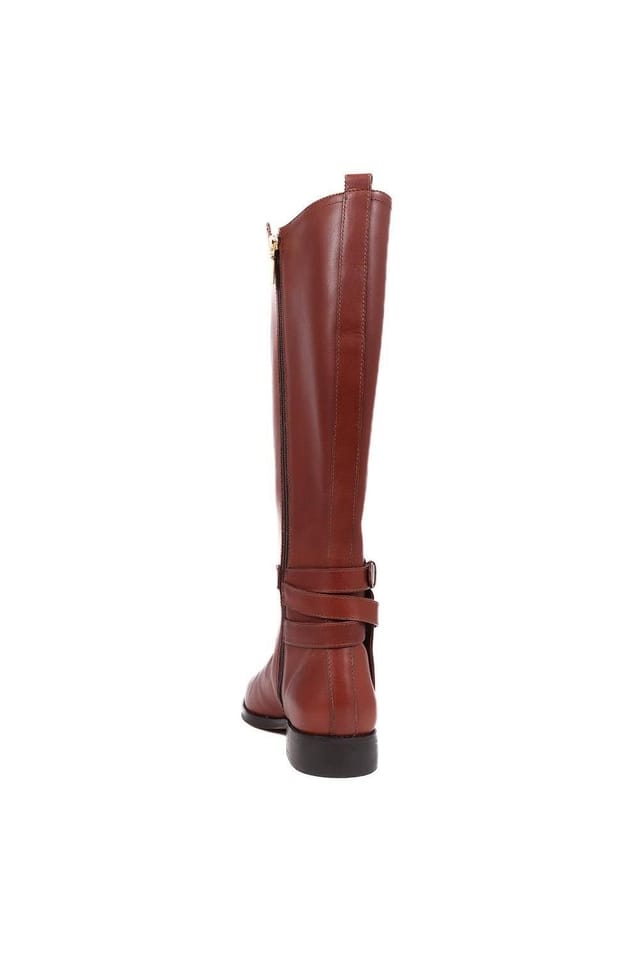 Jones Bootmaker Jones Bootmaker Women's Emaline Leather Long Boots in Tan - 3