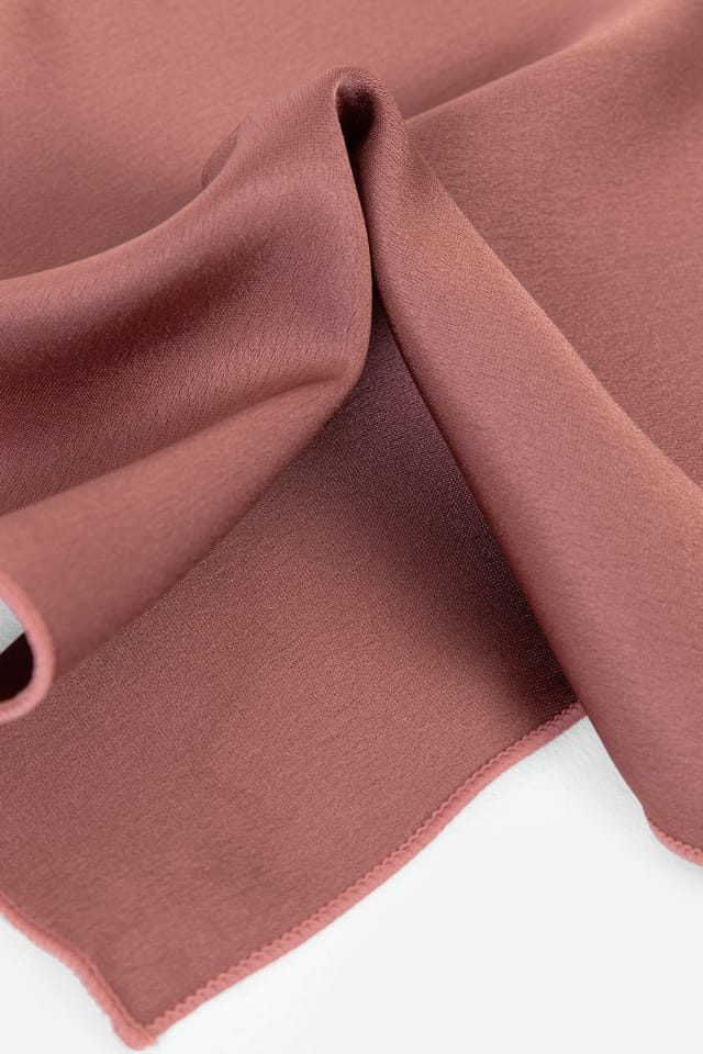 Maya Deluxe Maya Deluxe Men's Satin Tie Pocket Square Set in Mauve - 3