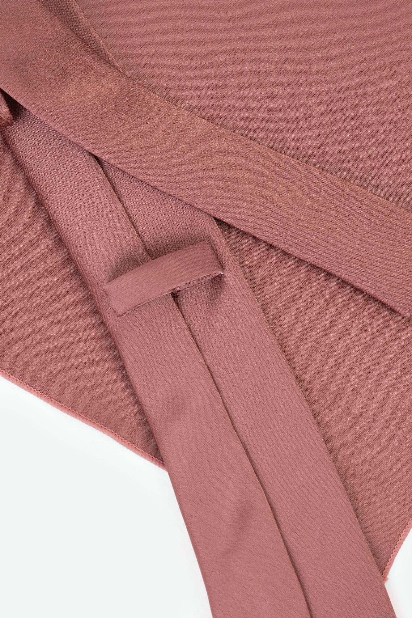 Maya Deluxe Maya Deluxe Men's Satin Tie Pocket Square Set in Mauve - 4