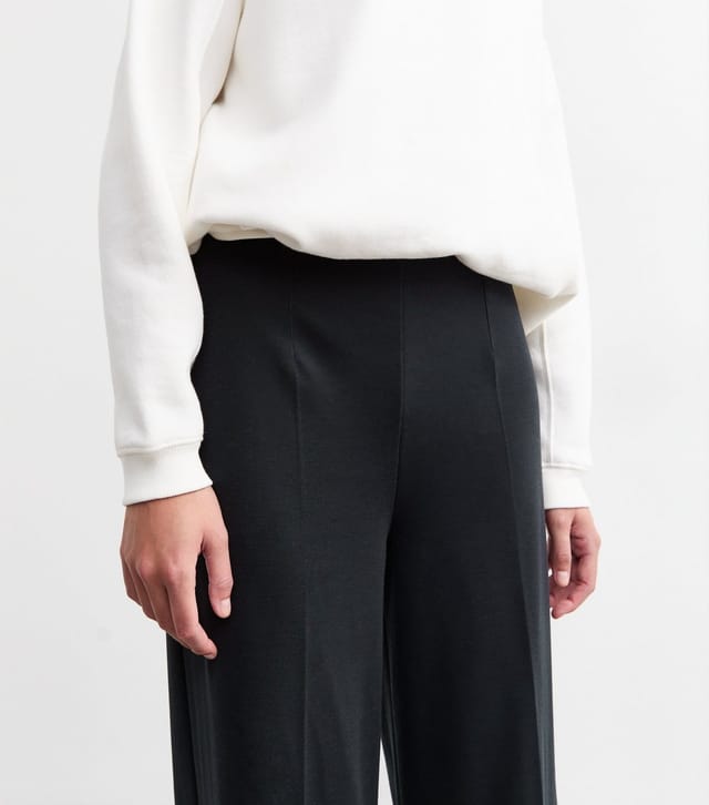 New Look Women's Tall Navy Jersey Wide Leg Trousers New Look - 2
