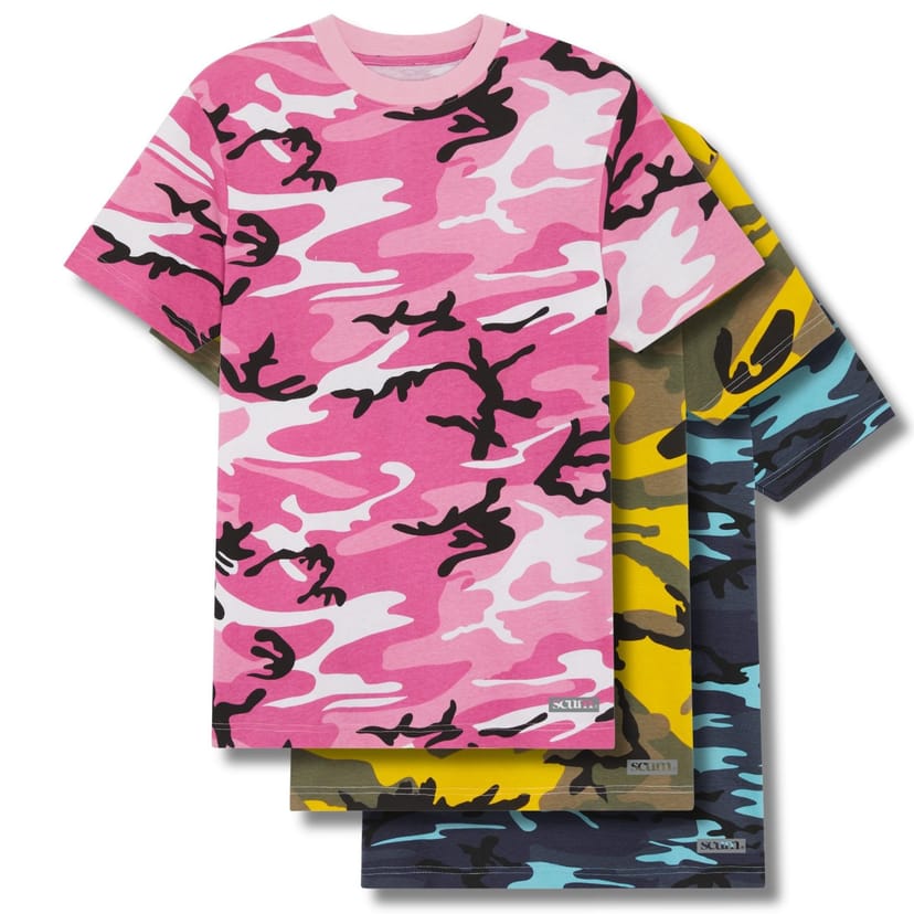 Scum Scum Men's Essentials Three Pack Camo T-Shirts - 1