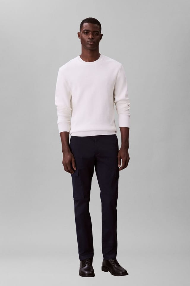 Calvin Klein Calvin Klein Men's Slim Cotton Stretch Cargo Dark Sapphire in Navy - 2