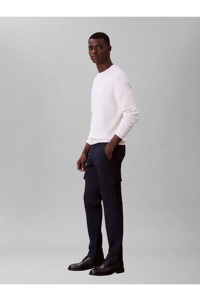 Calvin Klein Calvin Klein Men's Slim Cotton Stretch Cargo Dark Sapphire in Navy - 3