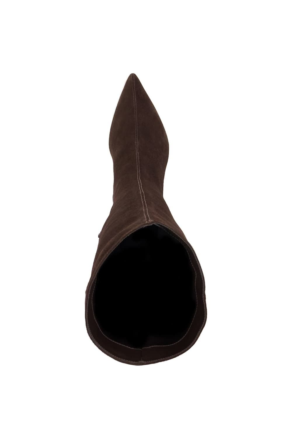 Dune London Dune London Women's 'Smoothly' Suede Knee High Boots in Brown - 4
