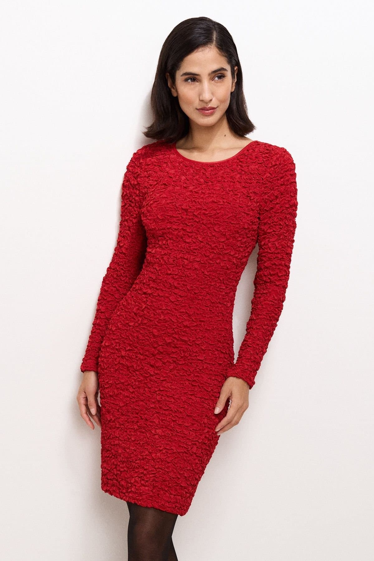 Phase Eight Phase Eight Women's Eliza Textured Dress in Red