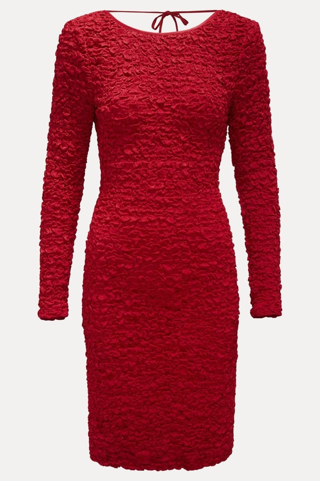 Phase Eight Phase Eight Women's Eliza Textured Dress in Red - 2