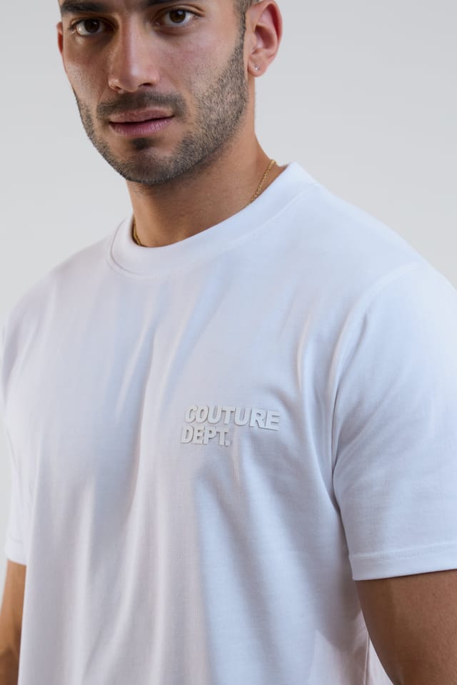 BCouture BCouture Men's Regular Fit Cotton T-Shirt in White - 3
