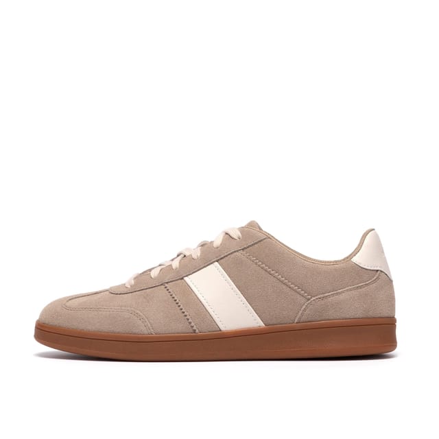 Clarks Clarks Men's Seco Speed Dark Sand Suede Trainers, Lace Up in Beige - 2