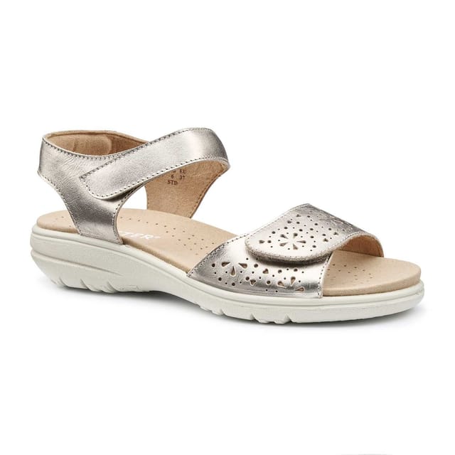 Hotter Hotter Women's Wide Fit 'Leah II' Sandals in Metallics - 2