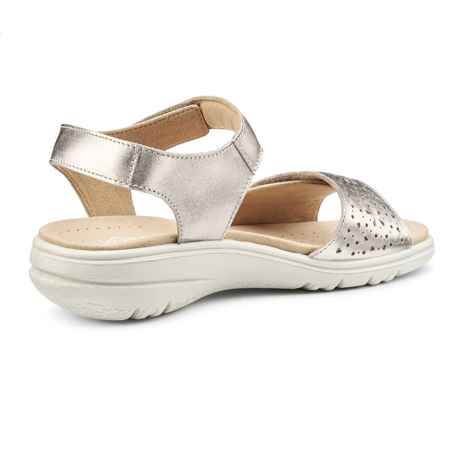 Hotter Hotter Women's Wide Fit 'Leah II' Sandals in Metallics - 4