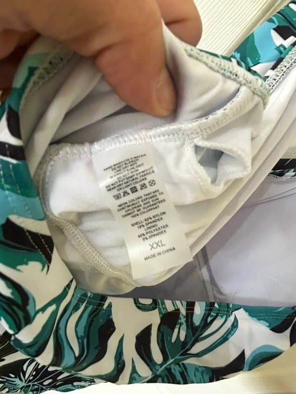 Flyily Brand New Monstera Leaf One-Piece Swimsuit - Size 2XL (BNWT)