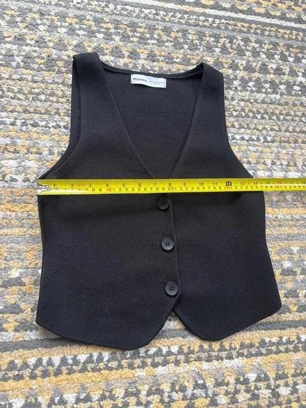 Bershka Bershka women’s black waistcoat