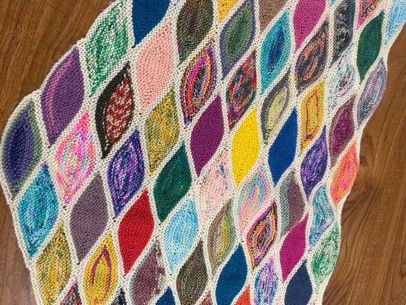 woolcornercrafts Hand knitted wool /merino scarf shawl