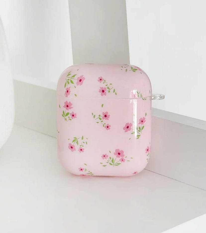 Coconut Lane Light Pink Ditsy Floral Airpods Case Coconut Lane New Look - 1