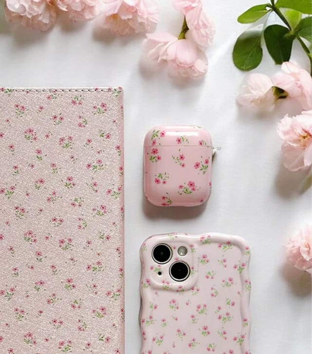 Coconut Lane Light Pink Ditsy Floral Airpods Case Coconut Lane New Look - 3