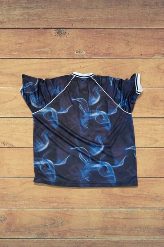 Bershka Bershka Abstract Jersey - Navy - M