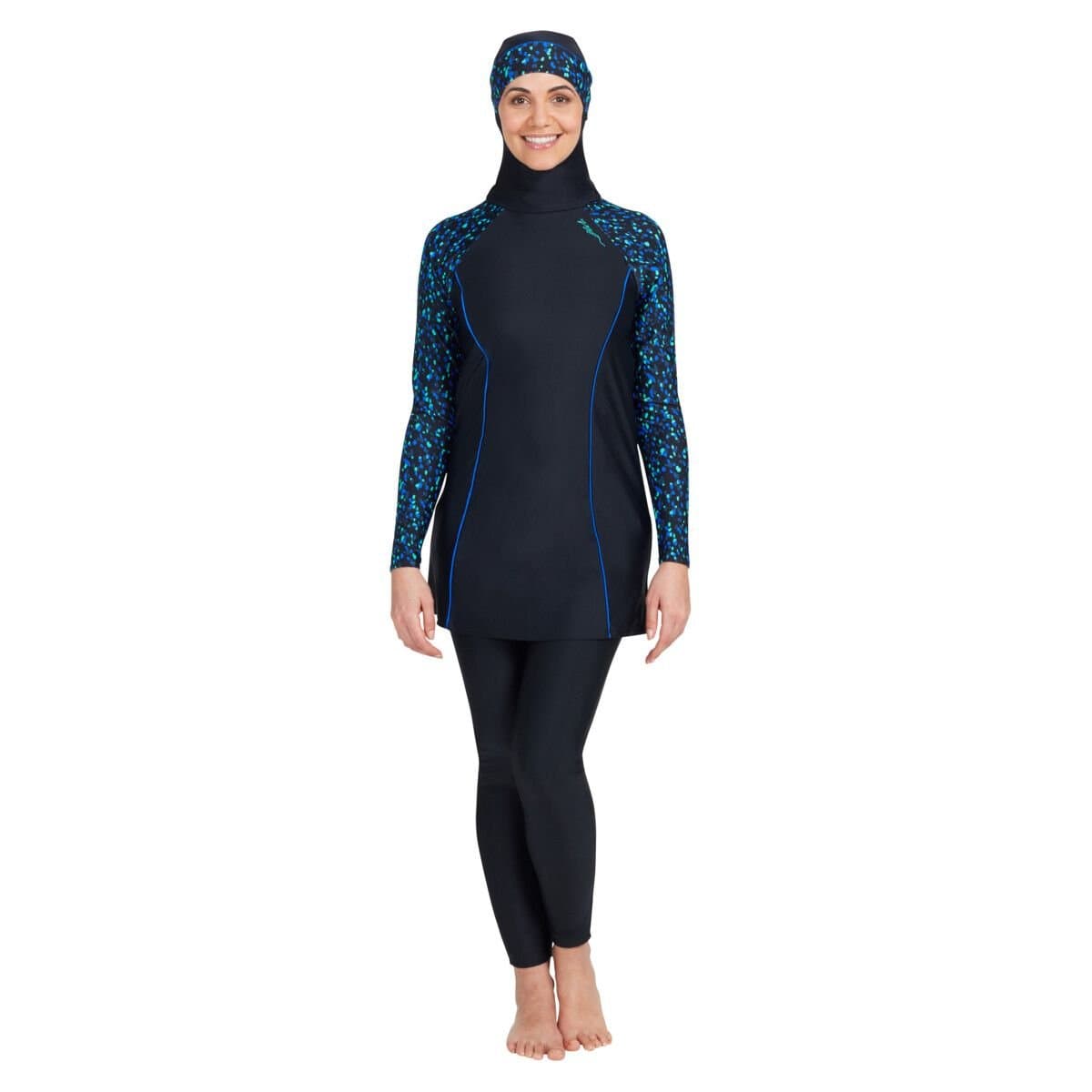 Zoggs Zoggs Black Modesty Suit Swimsuit for Women