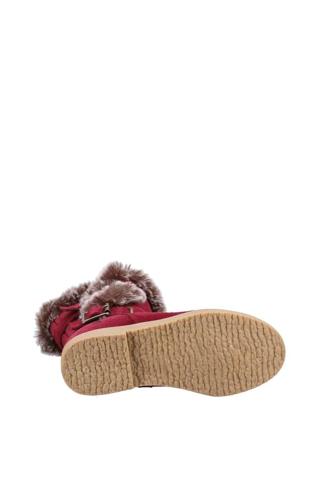 Hush Puppies Hush Puppies Women's 'Mini Megan' Suede Boot in Red - 3
