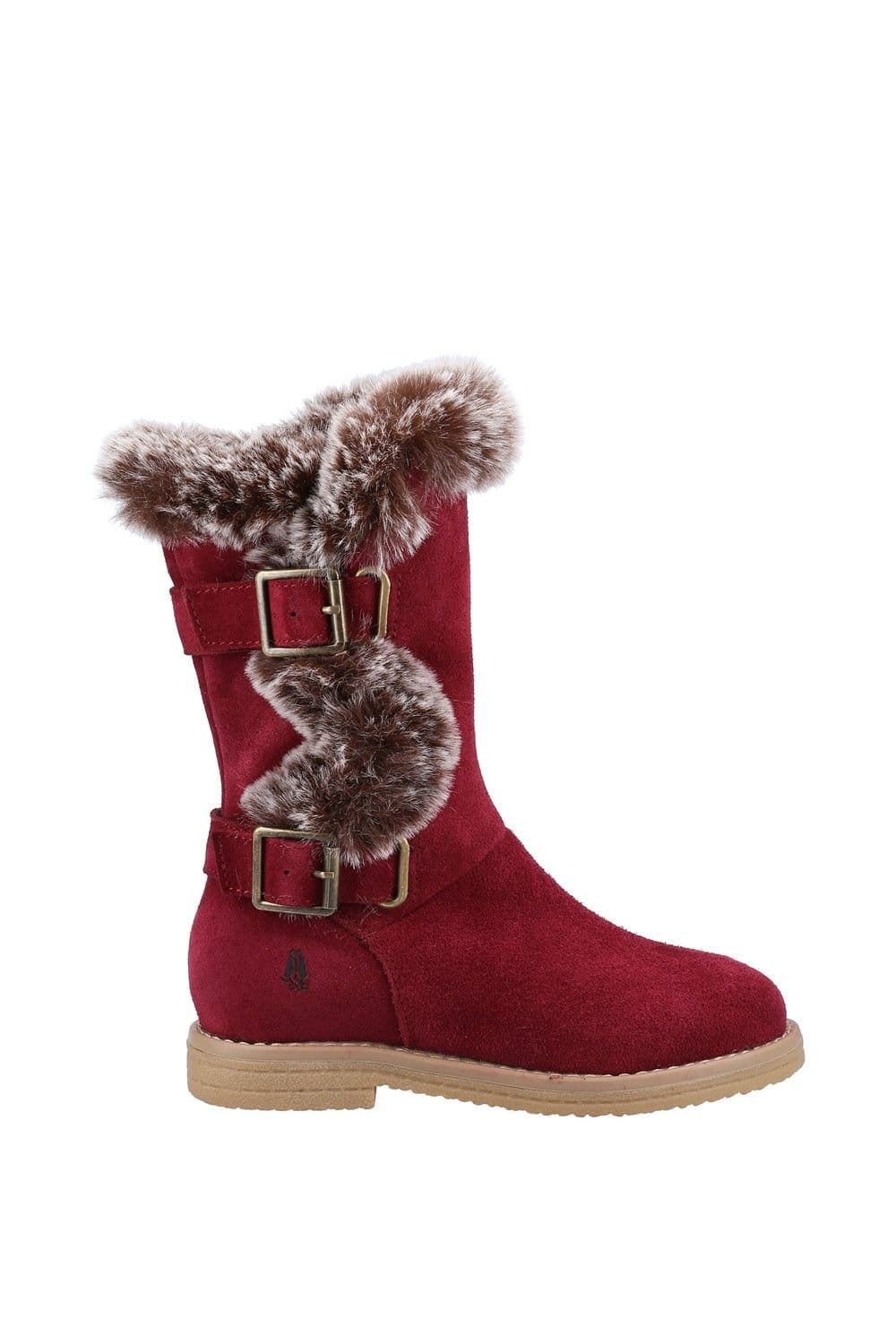 Hush Puppies Hush Puppies Women's 'Mini Megan' Suede Boot in Red - 4