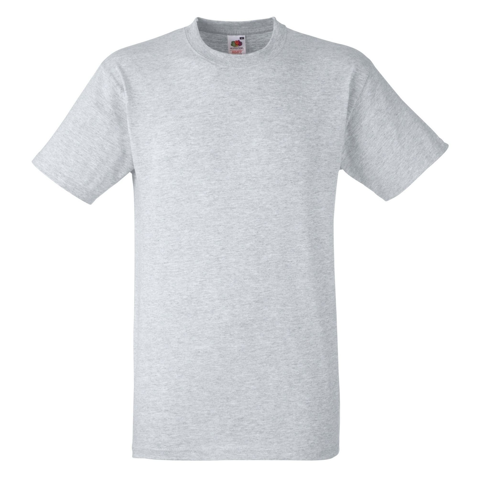 Fruit Of The Loom Fruit of the Loom Men's Heavy Weight Belcoro Cotton Short Sleeve T-Shirt in Grey - 4