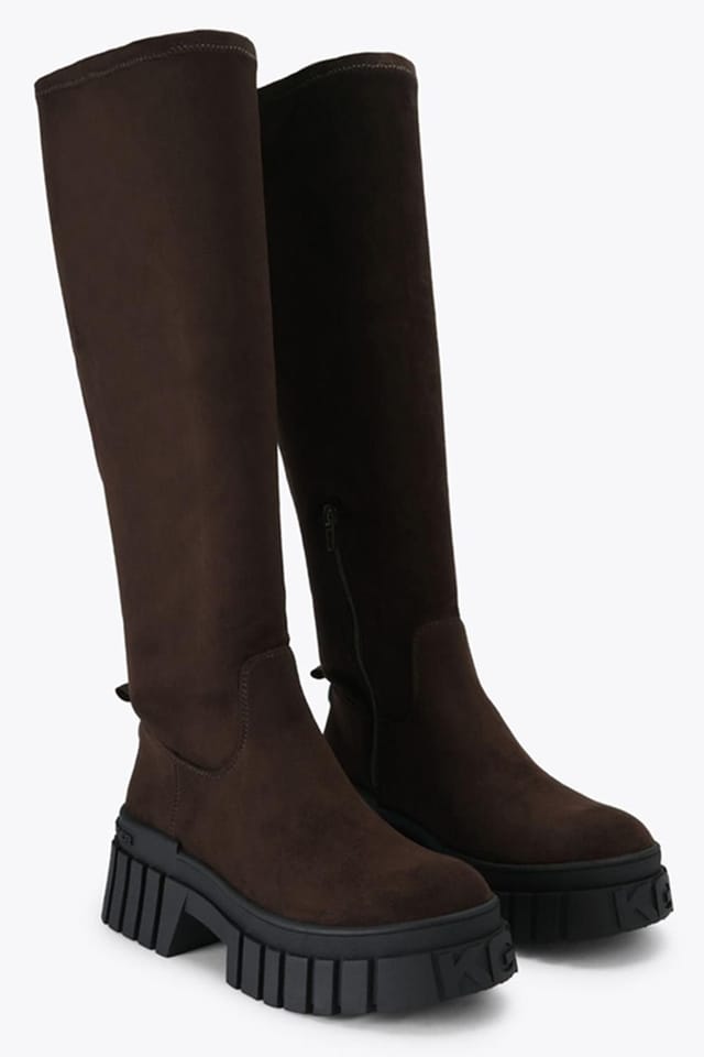 KG Kurt Geiger KG Kurt Geiger Women's 'Tegan Sock Knee2' Suedette Boots in Brown - 2