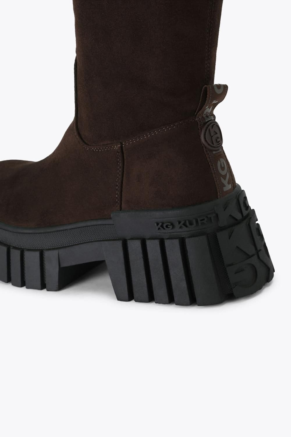KG Kurt Geiger KG Kurt Geiger Women's 'Tegan Sock Knee2' Suedette Boots in Brown - 4