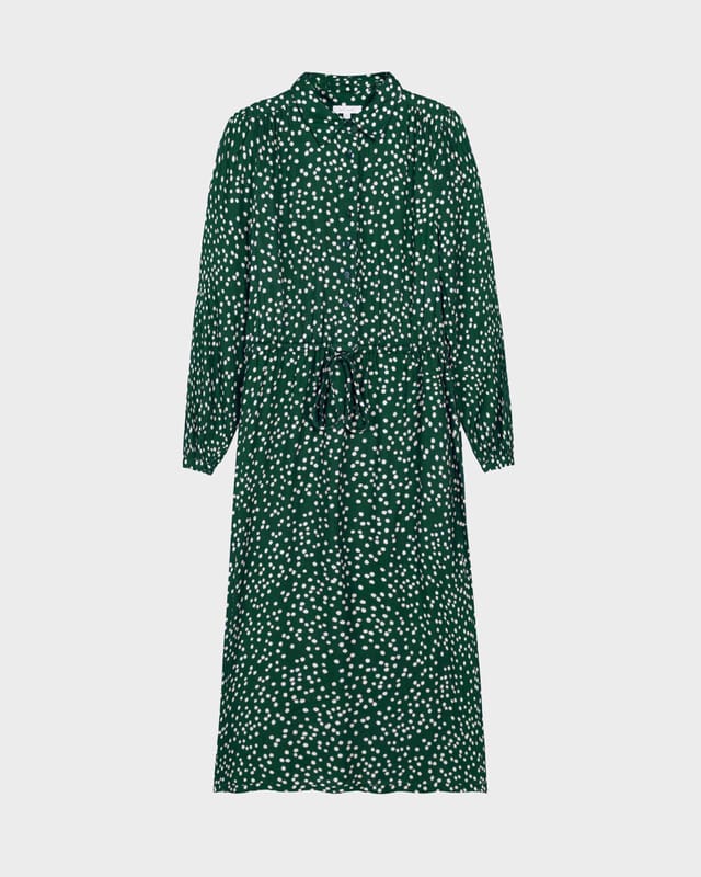 Kettlewell Kettlewell Women's Delilah Shirt Dress in Bottle Green - 2