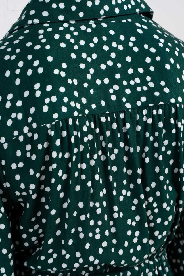 Kettlewell Kettlewell Women's Delilah Shirt Dress in Bottle Green - 3