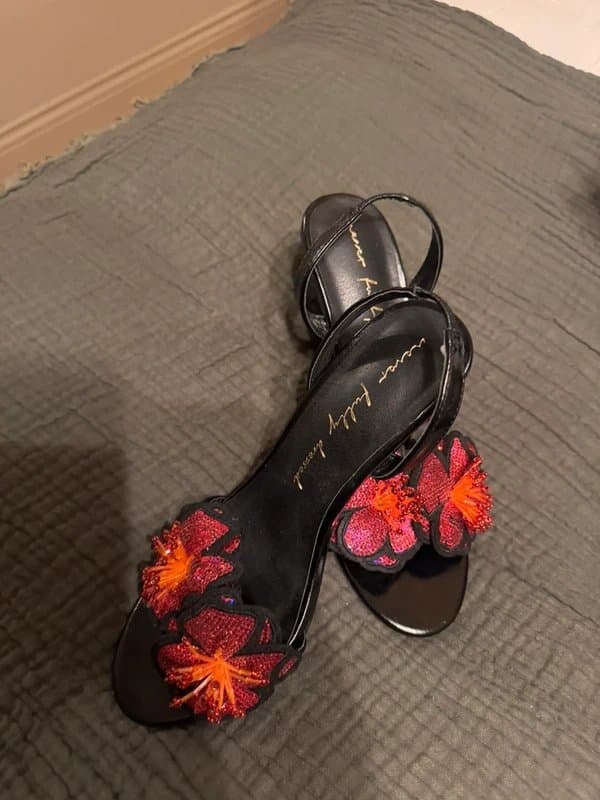 Never Fully Dressed Never fully dressed sequin flower shoe