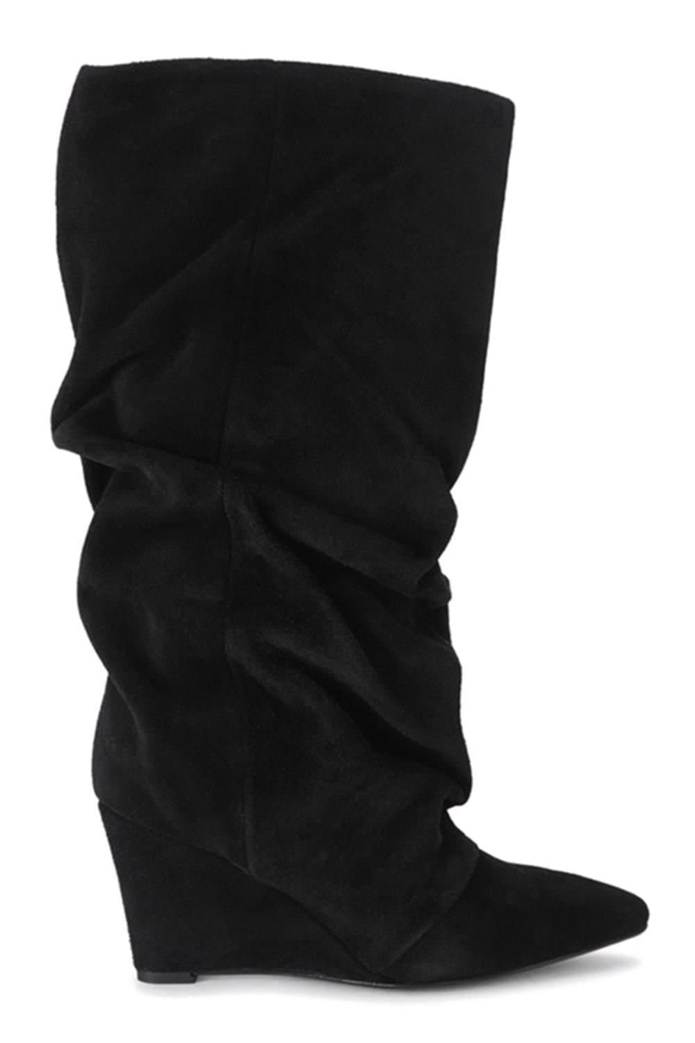 Steve Madden STEVE MADDEN Women's 'Rhys Black Suede' Suede Boots
