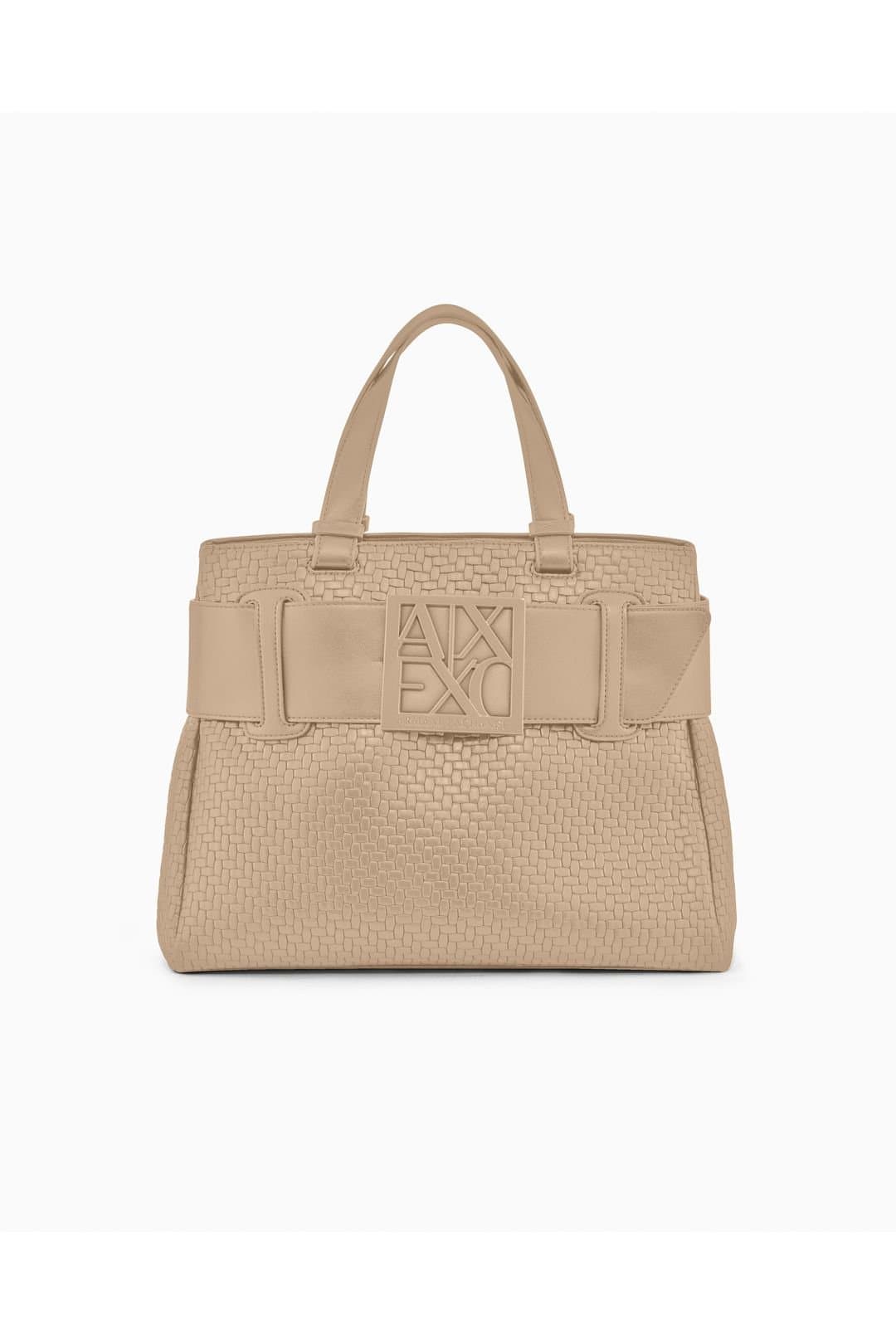 Armani Exchange Armani Exchange Sand Woven Shopper Bag