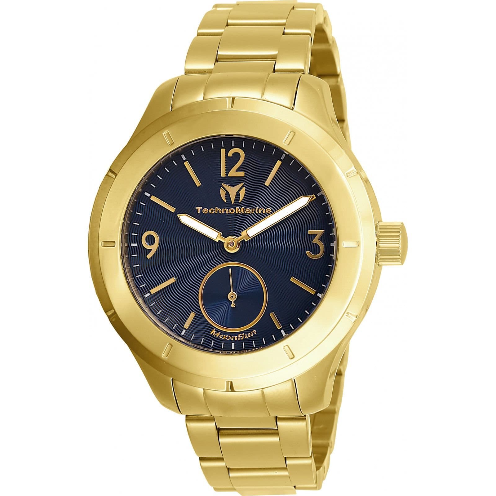 TechnoMarine TechnoMarine Men's TM-818002 MoonSun 42mm Quartz Watch in Gold