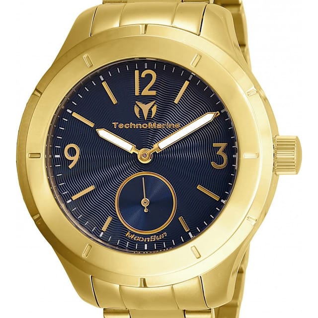 TechnoMarine TechnoMarine Men's TM-818002 MoonSun 42mm Quartz Watch in Gold - 2