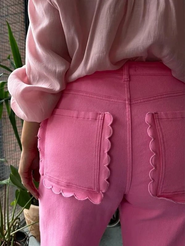 Never Fully Dressed Never Fully Dressed Pink Denim - 1