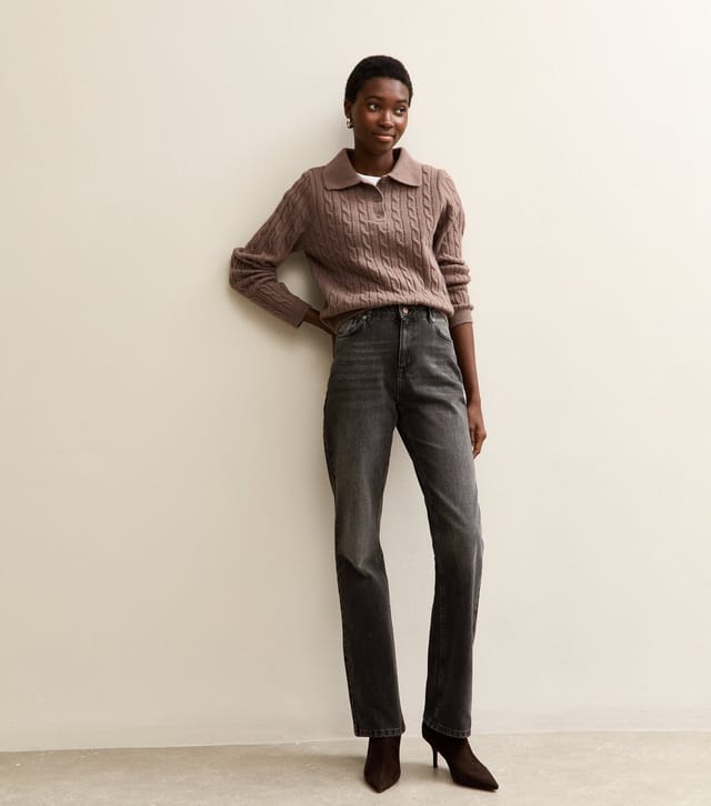 New Look Women's Tall Washed Black Anica Straight Leg Jeans New Look - 3