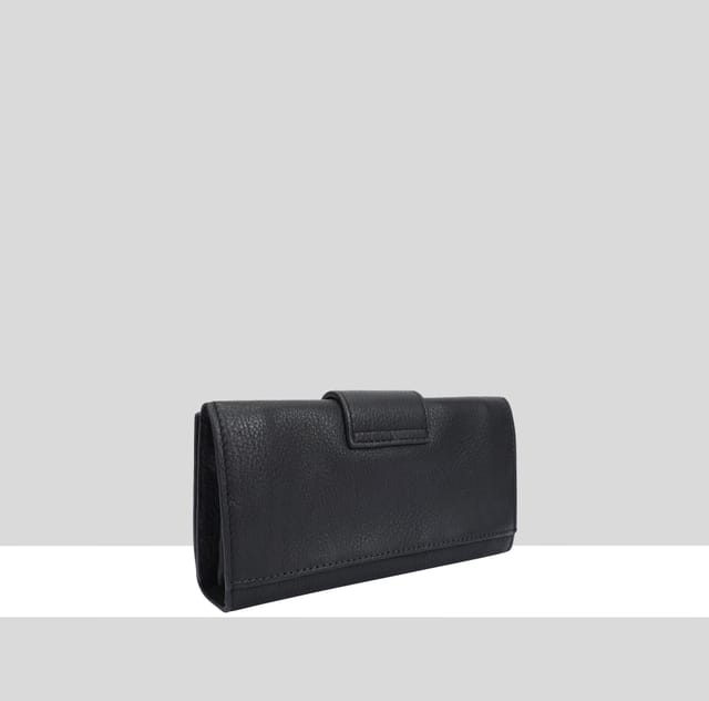 Paul Costelloe Paul Costelloe Women's Alto Leather Purse in Jet Black - 2