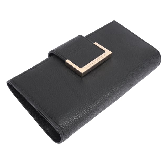 Paul Costelloe Paul Costelloe Women's Alto Leather Purse in Jet Black - 3