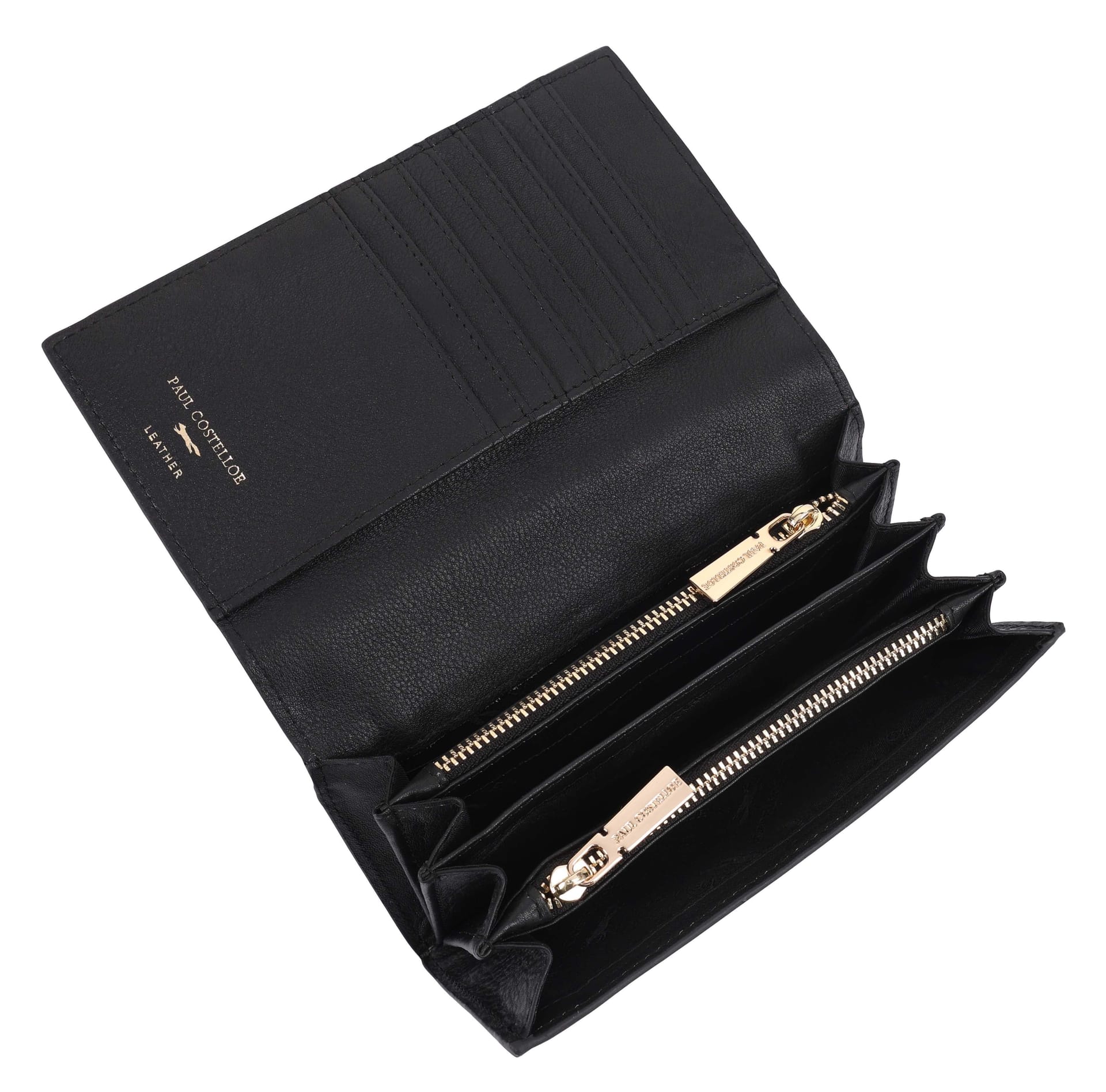Paul Costelloe Paul Costelloe Women's Alto Leather Purse in Jet Black - 4