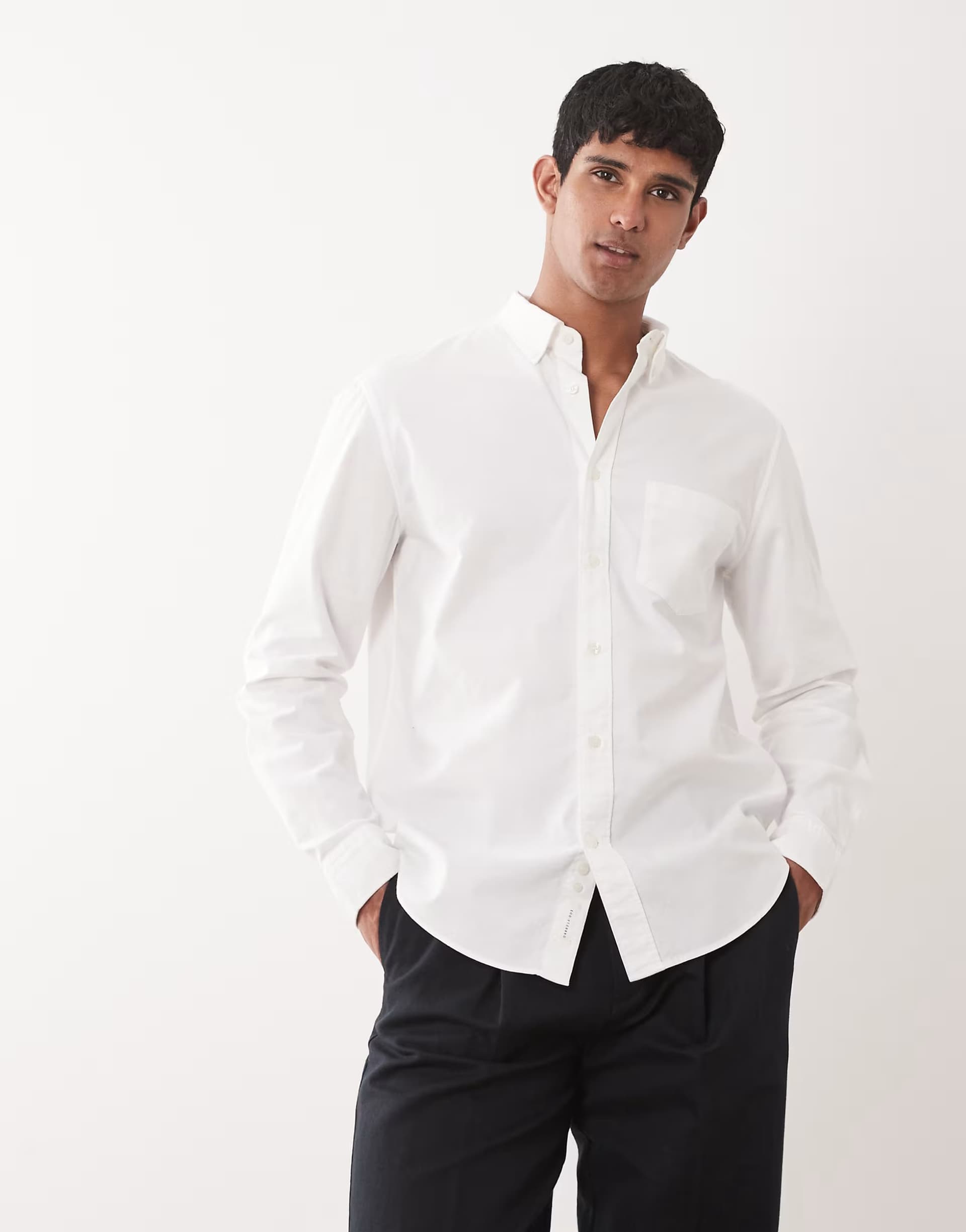 ASOS ASOS Arket Pure Cotton Oxford Shirt in White