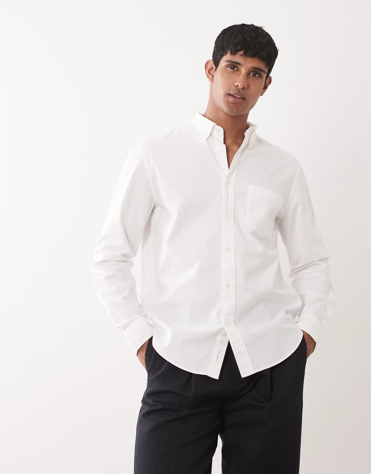 ASOS ARKET pure cotton oxford shirt in white - 1