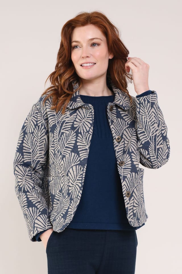 Nomads Clothing Nomads Clothing Women's Cotton Handloom Jacket in Blue - 2