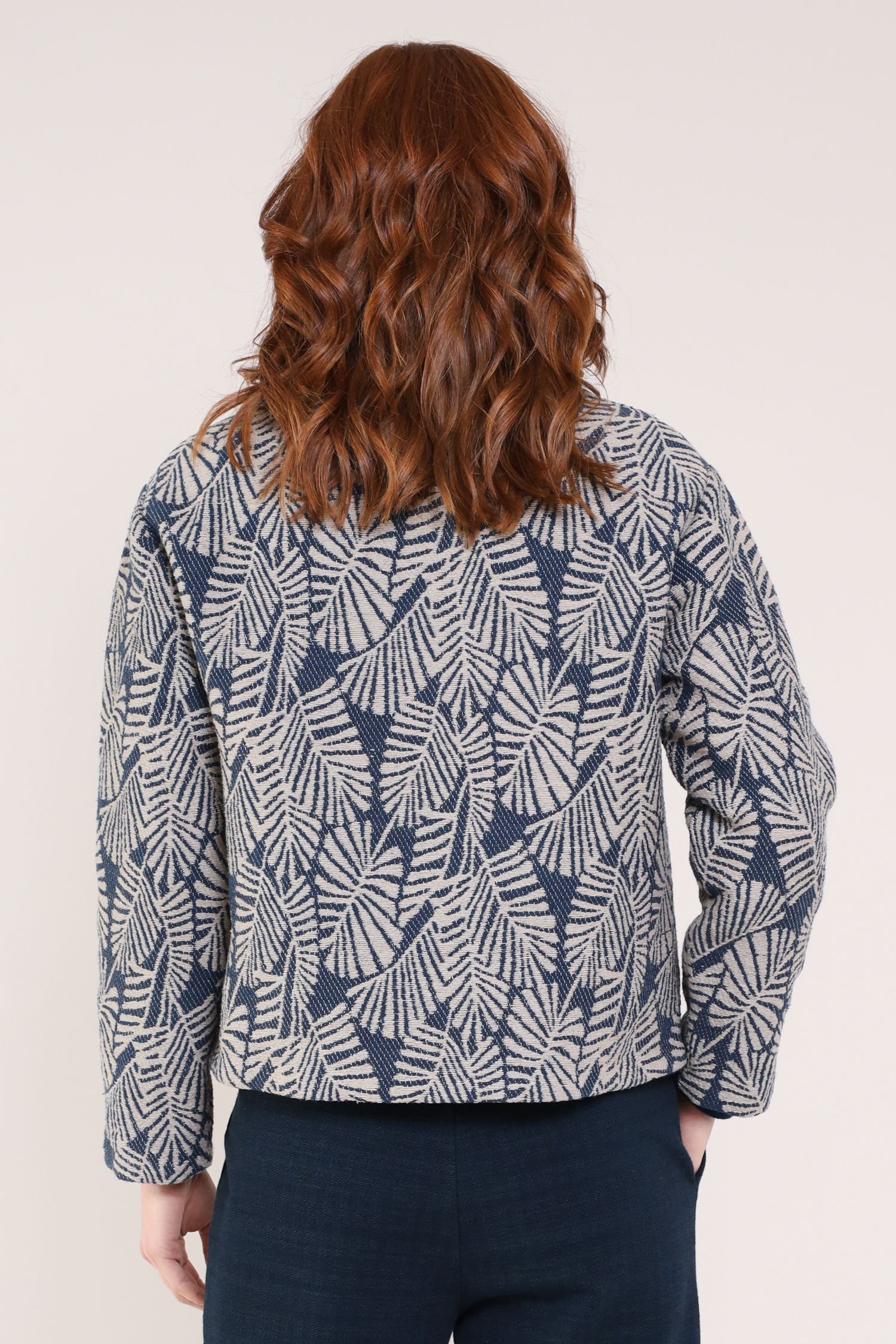 Nomads Clothing Nomads Clothing Women's Cotton Handloom Jacket in Blue - 4