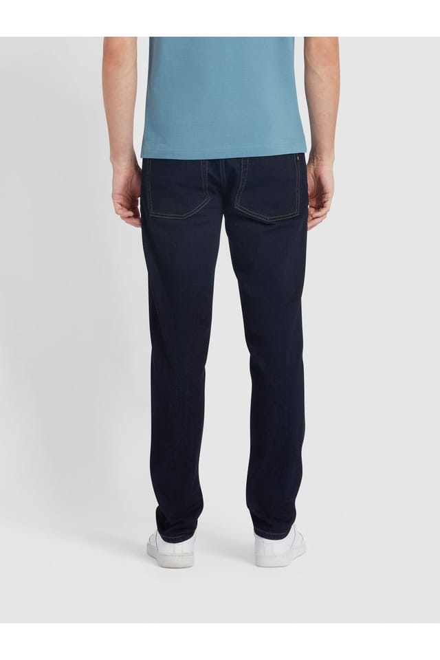 Farah Farah Men's Elm Straight Rinse Denim in Blue - 2