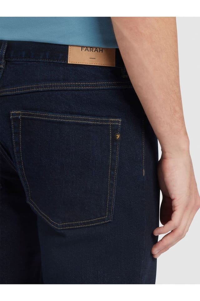 Farah Farah Men's Elm Straight Rinse Denim in Blue - 3