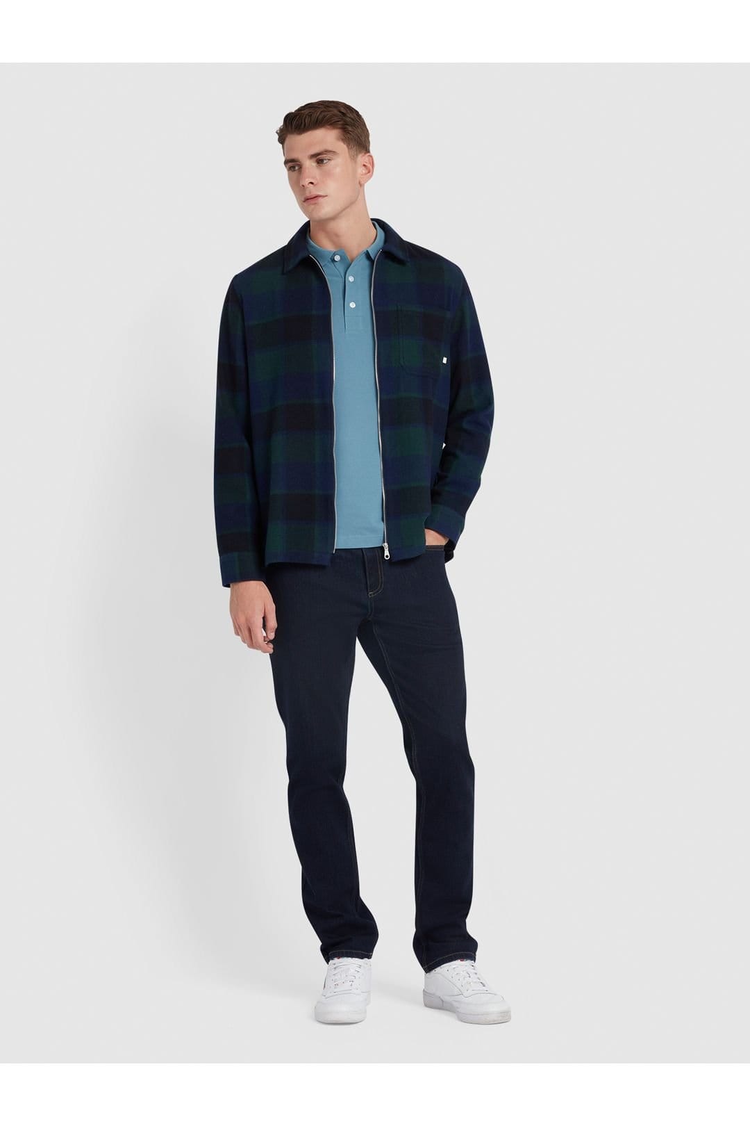 Farah Farah Men's Elm Straight Rinse Denim in Blue - 4