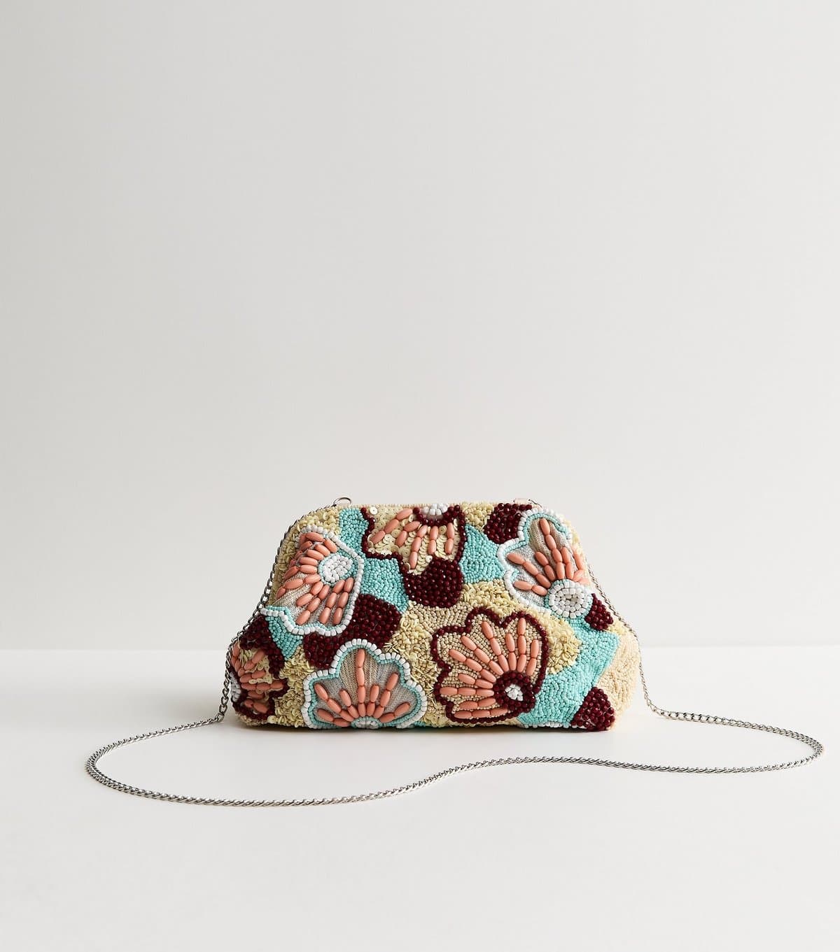 New Look Multicoloured Slouchy Beaded Shoulder Bag New Look
