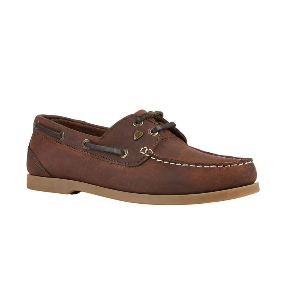 Moretta Moretta Women's Avisa Leather Boat Shoes 5 UK in Brown